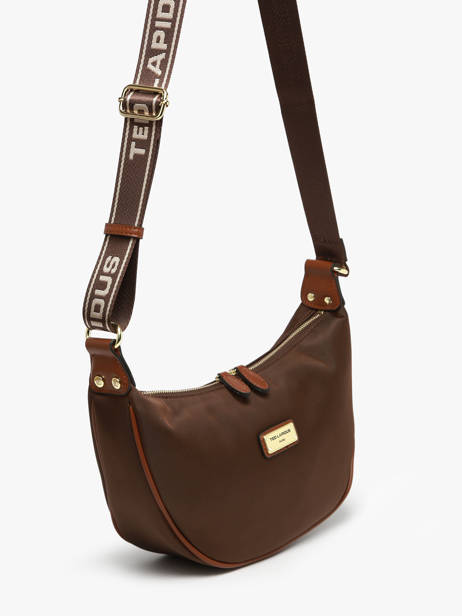 Cross Body Tas Jamie Nylon Ted lapidus Bruin jamie DU43503 ander zicht 1